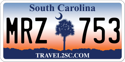 SC license plate MRZ753