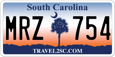 SC license plate MRZ754