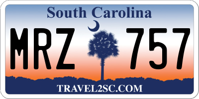 SC license plate MRZ757