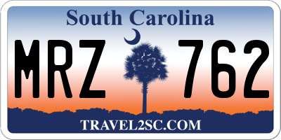 SC license plate MRZ762