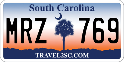 SC license plate MRZ769