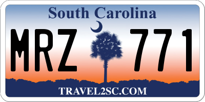 SC license plate MRZ771