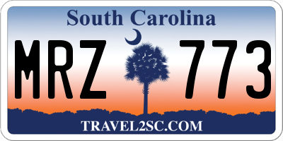 SC license plate MRZ773