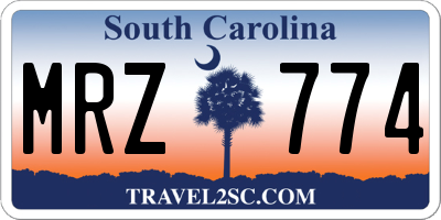 SC license plate MRZ774