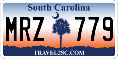 SC license plate MRZ779