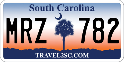 SC license plate MRZ782