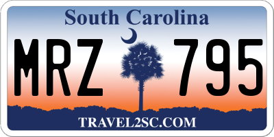 SC license plate MRZ795