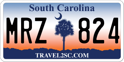 SC license plate MRZ824