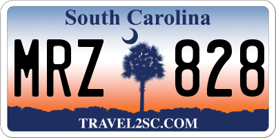 SC license plate MRZ828