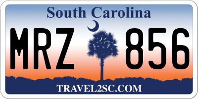 SC license plate MRZ856