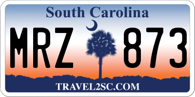 SC license plate MRZ873