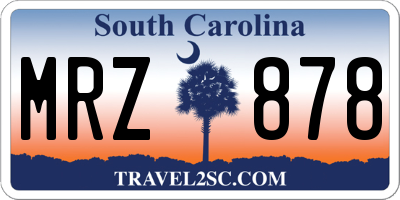 SC license plate MRZ878