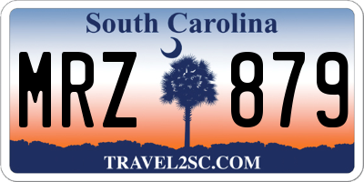 SC license plate MRZ879