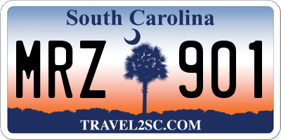 SC license plate MRZ901