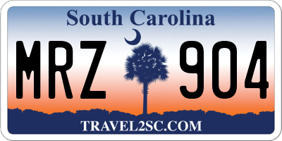 SC license plate MRZ904