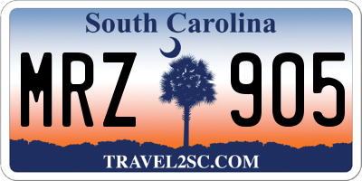 SC license plate MRZ905