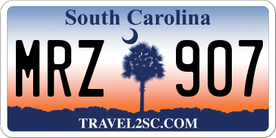 SC license plate MRZ907