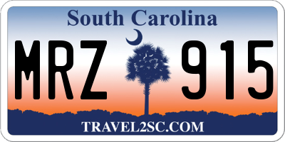 SC license plate MRZ915