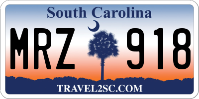 SC license plate MRZ918