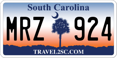 SC license plate MRZ924