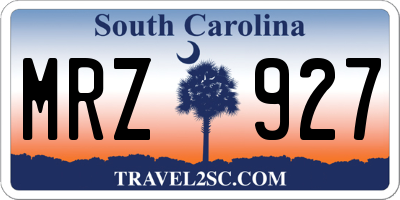 SC license plate MRZ927