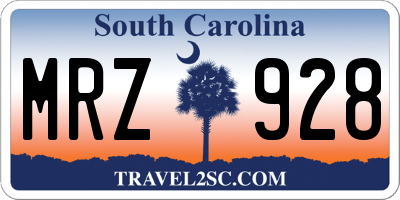 SC license plate MRZ928
