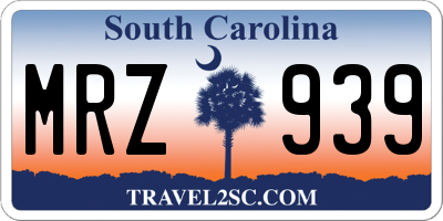 SC license plate MRZ939