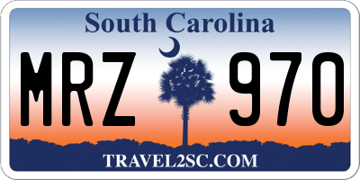 SC license plate MRZ970