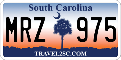 SC license plate MRZ975