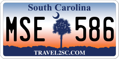 SC license plate MSE586