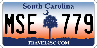 SC license plate MSE779