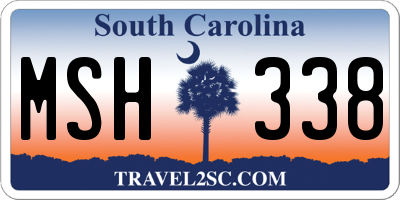 SC license plate MSH338