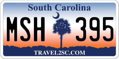 SC license plate MSH395