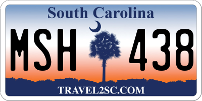 SC license plate MSH438