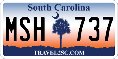 SC license plate MSH737