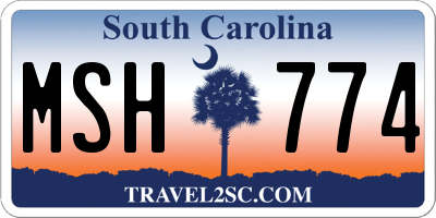 SC license plate MSH774