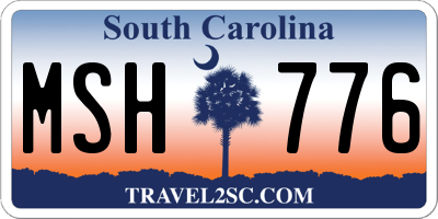 SC license plate MSH776