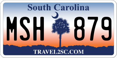 SC license plate MSH879