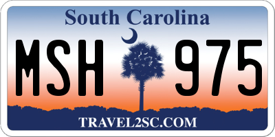 SC license plate MSH975