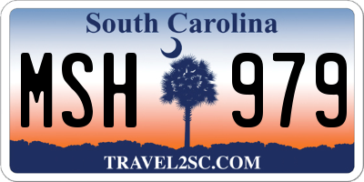 SC license plate MSH979