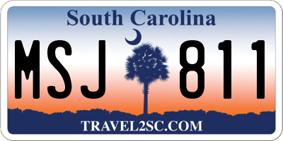 SC license plate MSJ811