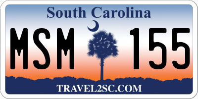 SC license plate MSM155
