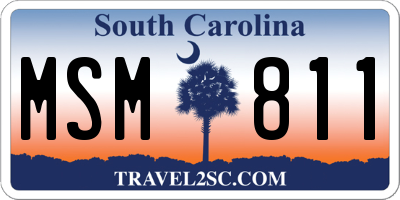 SC license plate MSM811
