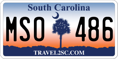 SC license plate MSO486