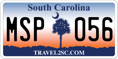 SC license plate MSP056