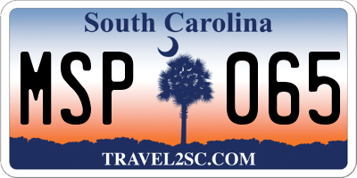 SC license plate MSP065
