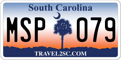 SC license plate MSP079