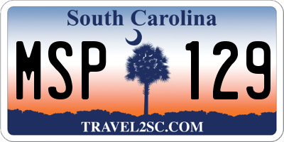 SC license plate MSP129