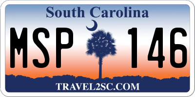 SC license plate MSP146