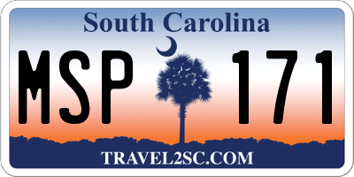 SC license plate MSP171